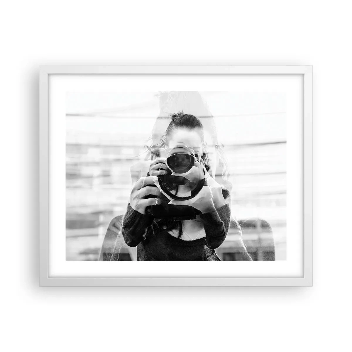 Poster in einem weißen Rahmen - Schöpfer und Material - 50x40 cm