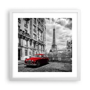 Poster in einem weißen Rahmen - Raubtier in der Stadt - 40x40 cm