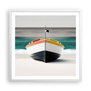 Poster in einem weißen Rahmen - An seinem Platz - 60x60 cm