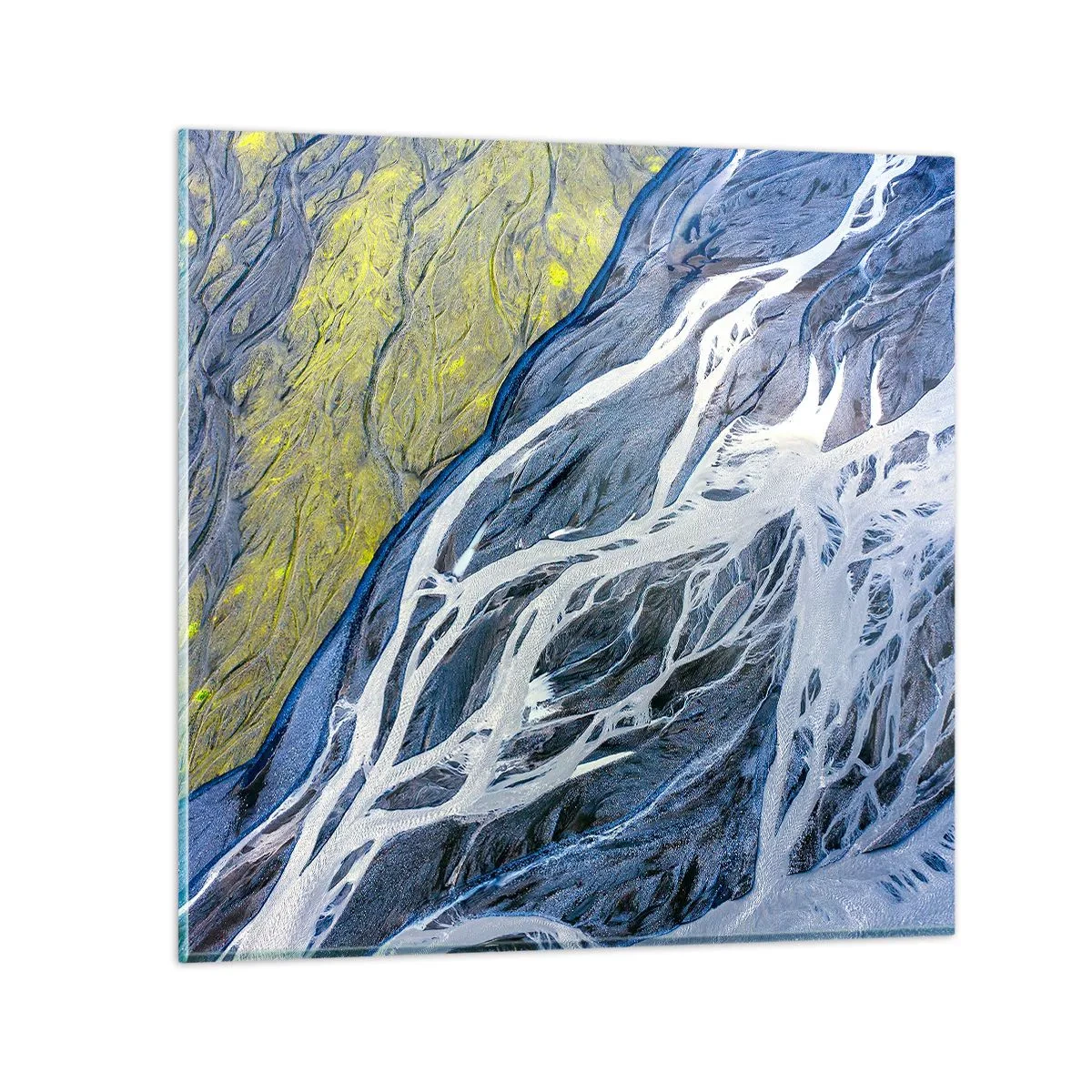 Glasbild - Bild auf glas - Felsmalereien der Natur - 70x70 cm