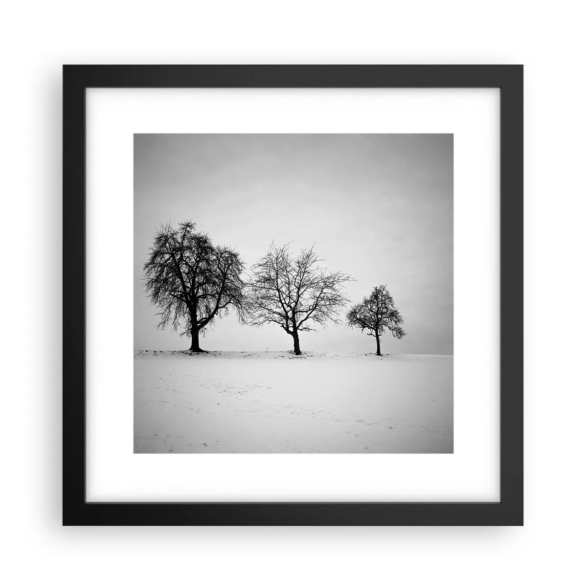 Poster in einem schwarzem Rahmen - Wovon träumen sie? - 30x30 cm