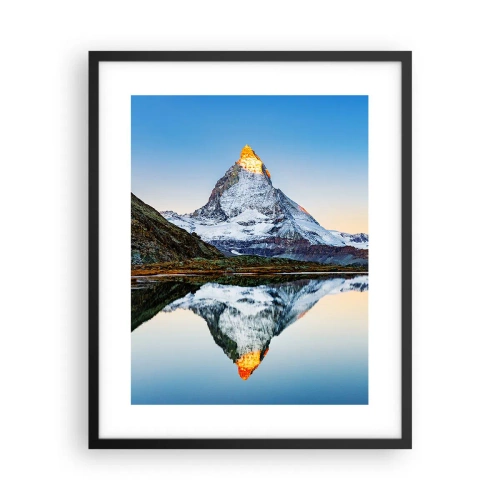 Poster in einem schwarzem Rahmen - Zwei Welten - 40x50 cm