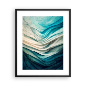 Poster in einem schwarzem Rahmen - Blaue Unersättlichkeit - 40x50 cm