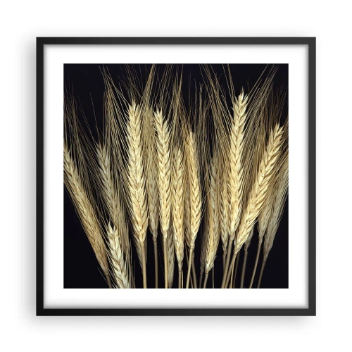 Poster in einem schwarzem Rahmen - Rustikale Magie - 50x50 cm