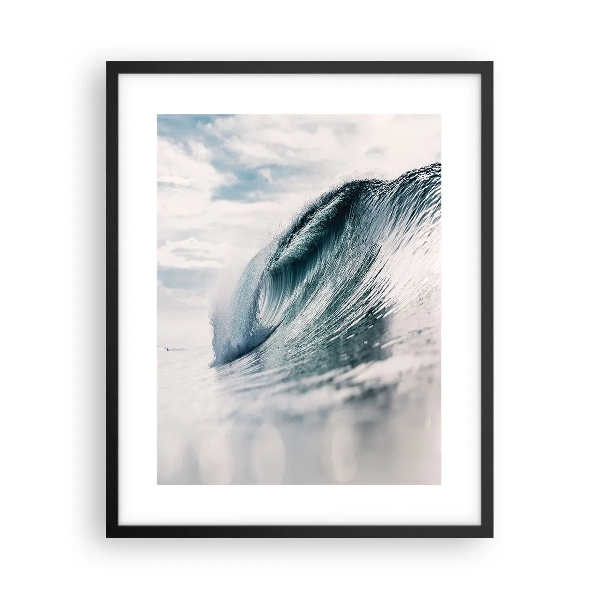 Poster in einem schwarzem Rahmen - Wasserspitze - 40x50 cm