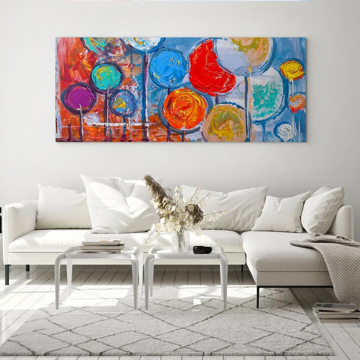 Glasbild - Bild auf glas - Wunder am Stiel - 100x40 cm