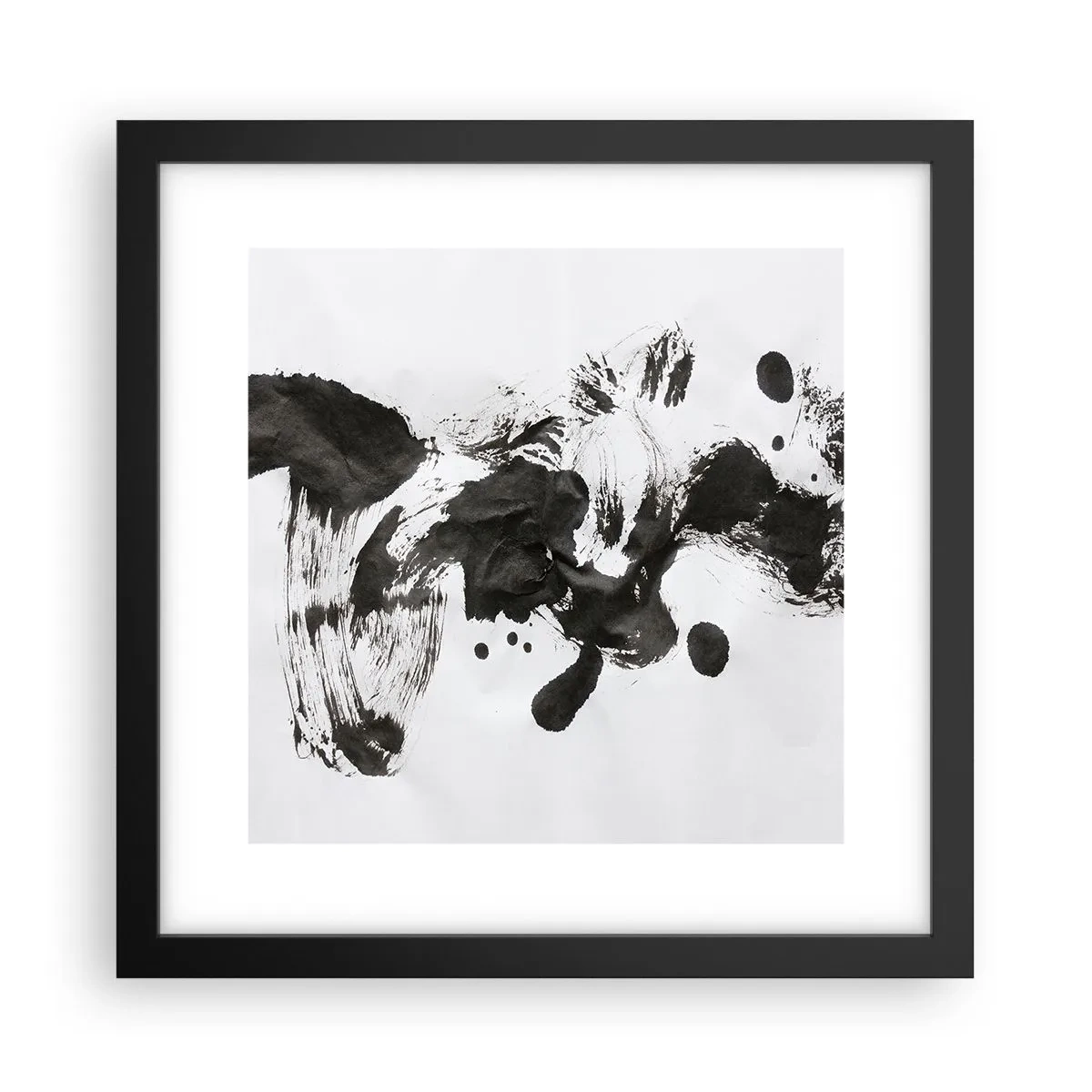 Poster in einem schwarzem Rahmen - Obwohl das Wahnsinn ist, steckt darin eine Methode? - 30x30 cm