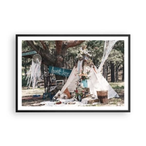 Poster in einem schwarzem Rahmen - Liebe machen ... - 91x61 cm