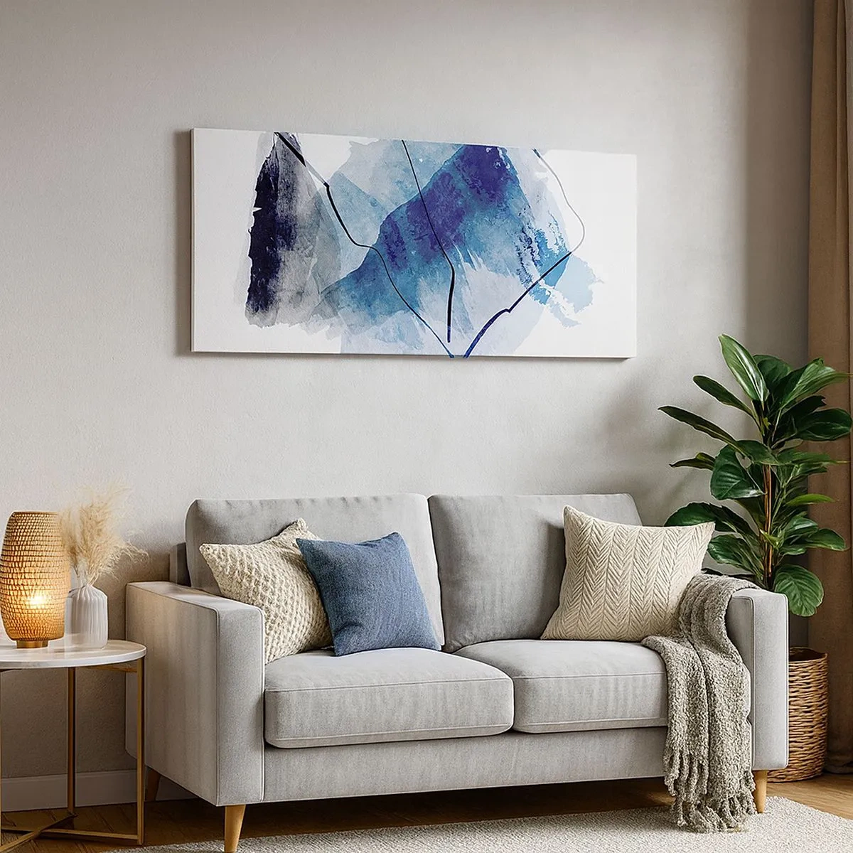 Bild auf Leinwand - Leinwandbild - Eisberg - 100x40 cm