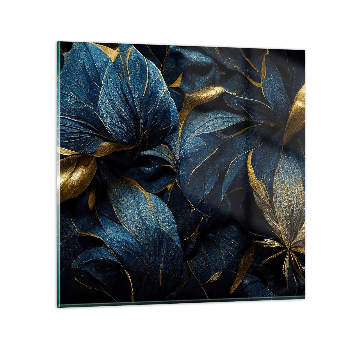 Glasbild - Bild auf glas - Mit Gold gefüttert - 70x70 cm