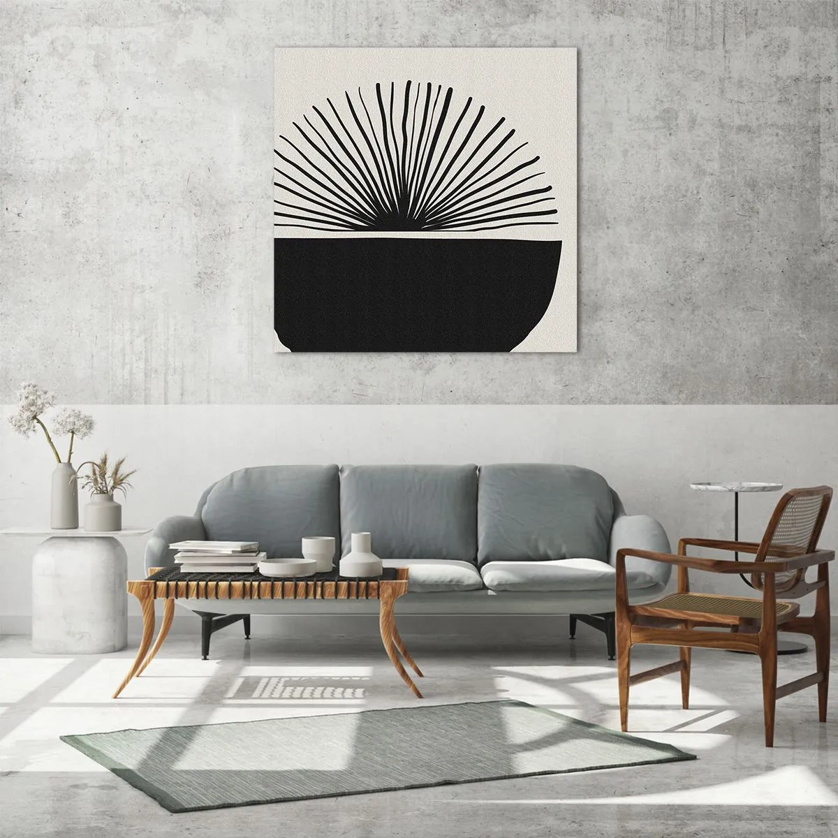 Glasbild - Bild auf glas - Eine Reihe von Möglichkeiten - 70x70 cm