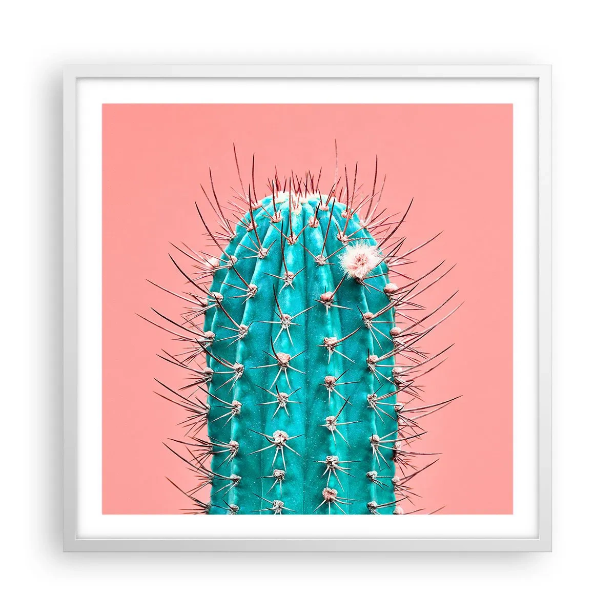 Poster in einem weißen Rahmen - Schau einfach hin - 60x60 cm