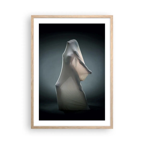 Poster in einem Rahmen aus heller Eiche - Versteckte Wünsche - 50x70 cm