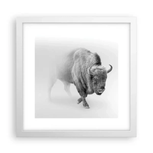 Poster in einem weißen Rahmen - König der Prärie - 30x30 cm