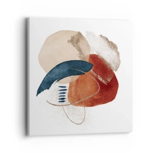 Bild auf Leinwand - Leinwandbild - Ovale Komposition - 40x40 cm