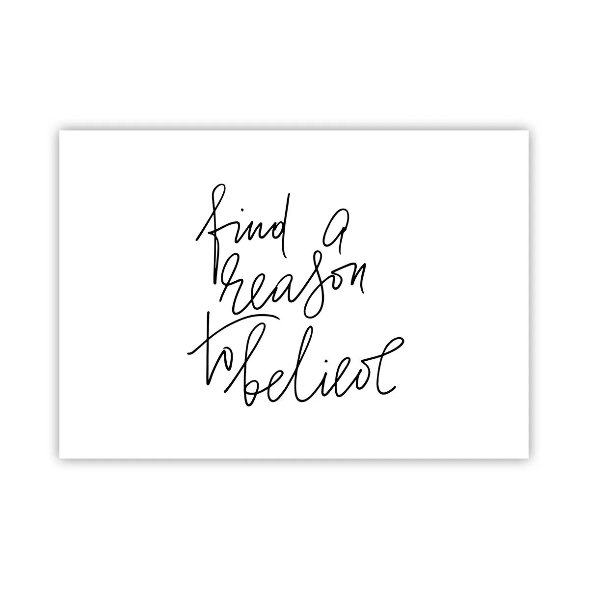 Poster - Ein motivierendes Zitat im minimalistischen Stil - 100x70cm - Es ist möglich - Moderne Wanddekoration für Wohnzimmer und Schlafzimmer ARTTOR