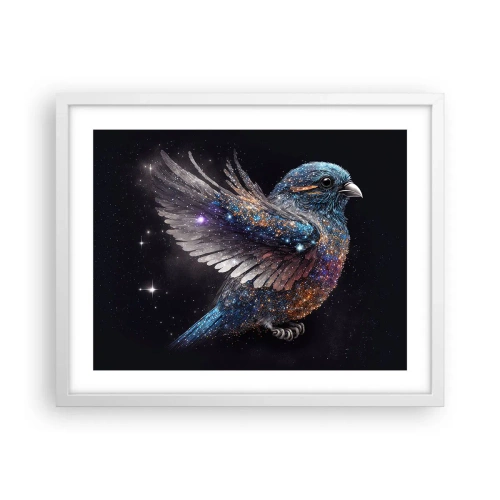 Poster in einem weißen Rahmen - Diamantsperling - 50x40 cm