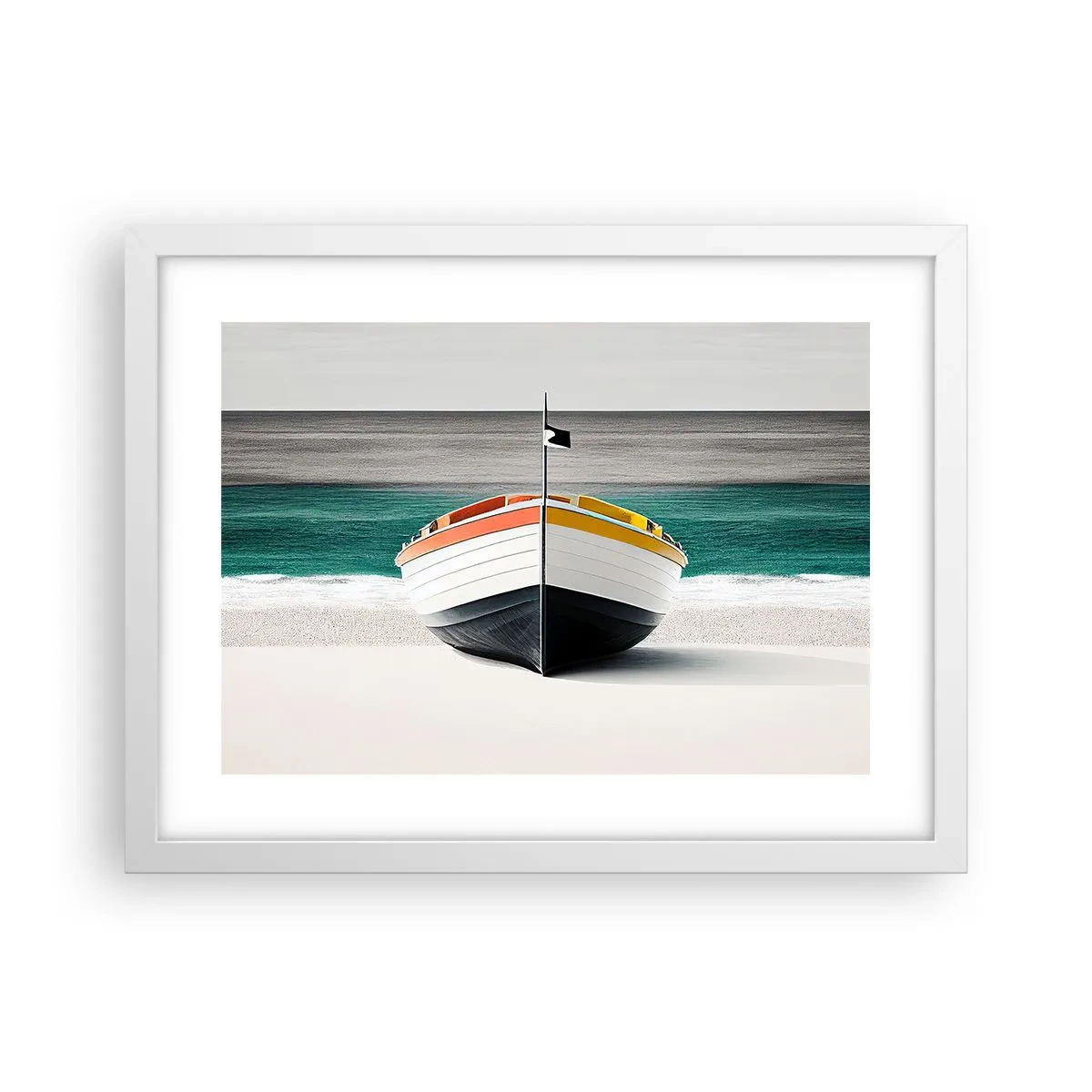 Poster in einem weißen Rahmen - An seinem Platz - 40x30 cm