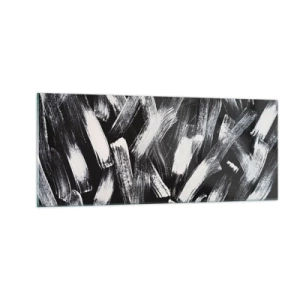 Glasbild - Bild auf glas - Abstraktion im industriellen Geist - 100x40 cm