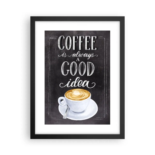 Poster in einem schwarzem Rahmen - Natürlich! - 30x40 cm