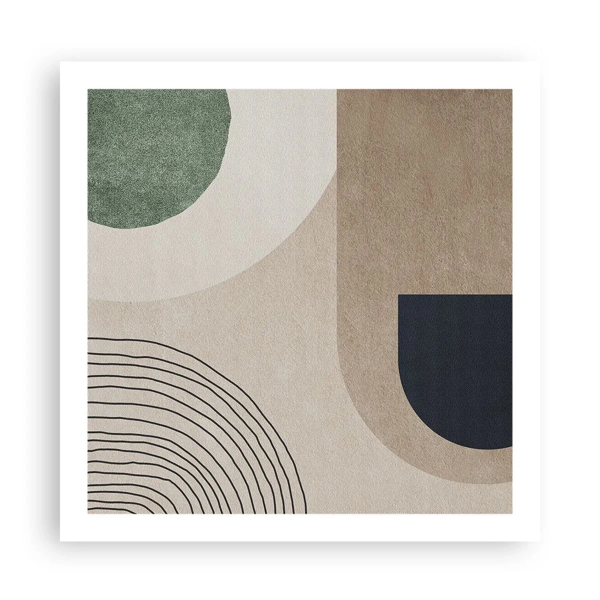 Poster - Sanftheit des Ovals - 60x60 cm