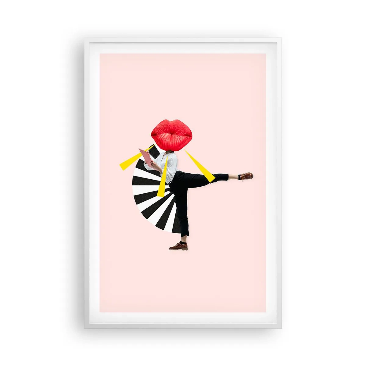 Poster in einem weißen Rahmen - Surreale Pop-Art - 61x91 cm