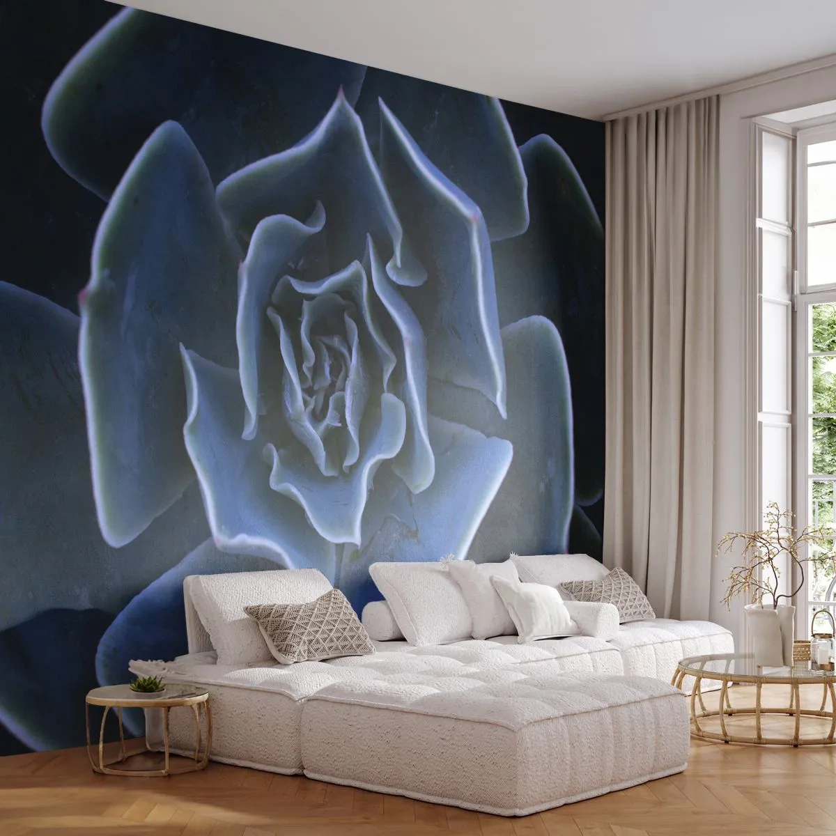 Selbstklebende Fototapete Deluxe Sticker - Wüstenblume - Agavenblüte, Blume, Natur - 100x70 cm