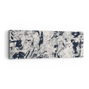 Bild auf Leinwand - Leinwandbild - Durchdringung der Gegensätze - 90x30 cm