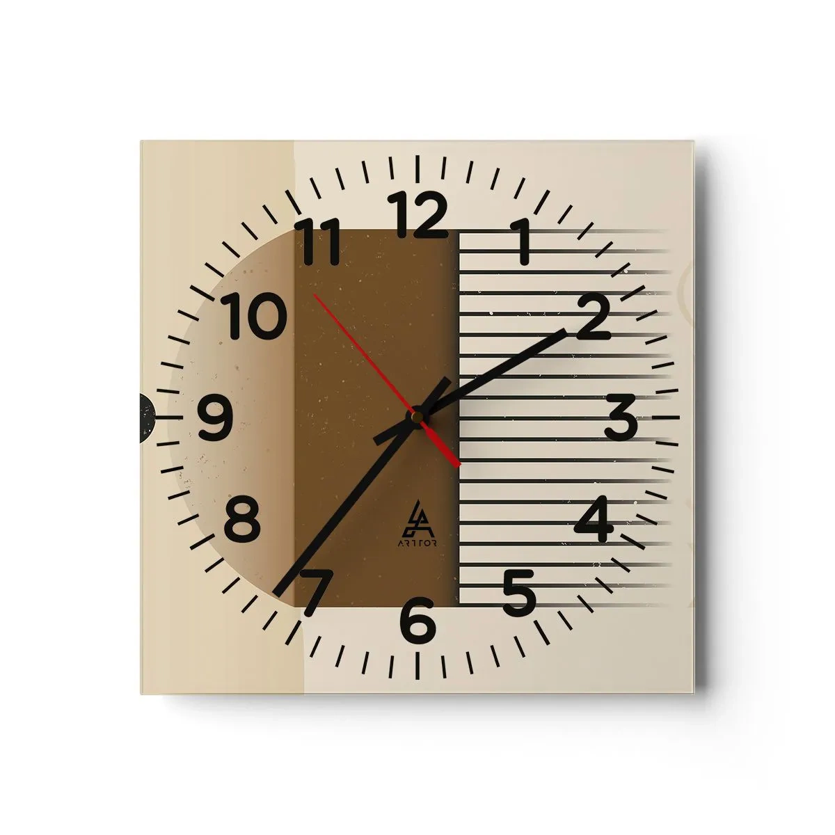 Wanduhr - Glasuhr - Verschiedene Staaten - 40x40 cm