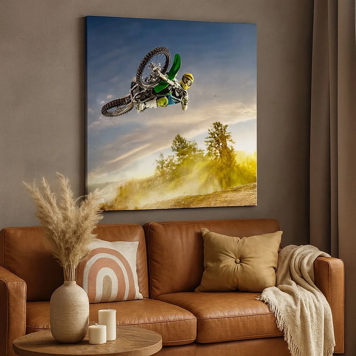 Bild auf Leinwand - Leinwandbild - Schalten Sie Emotionen ein! - 30x30 cm