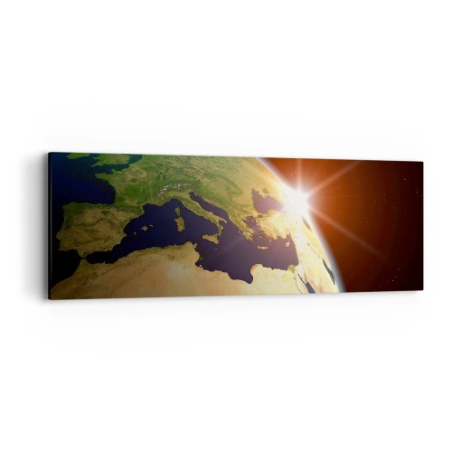 Bild auf Leinwand - Leinwandbild - Sonnenaufgang - 90x30 cm