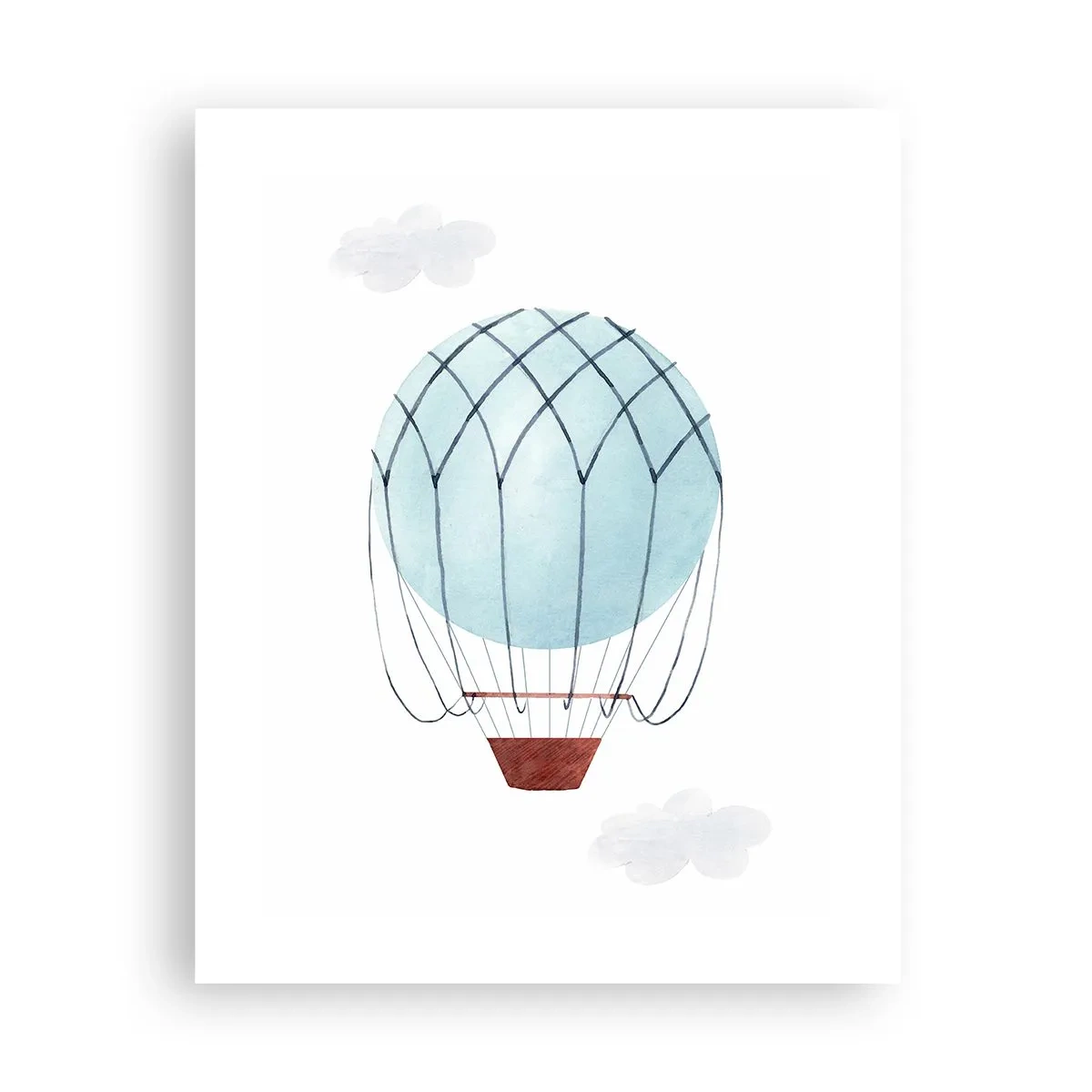 Poster - Ganz in den Wolken - 40x50 cm