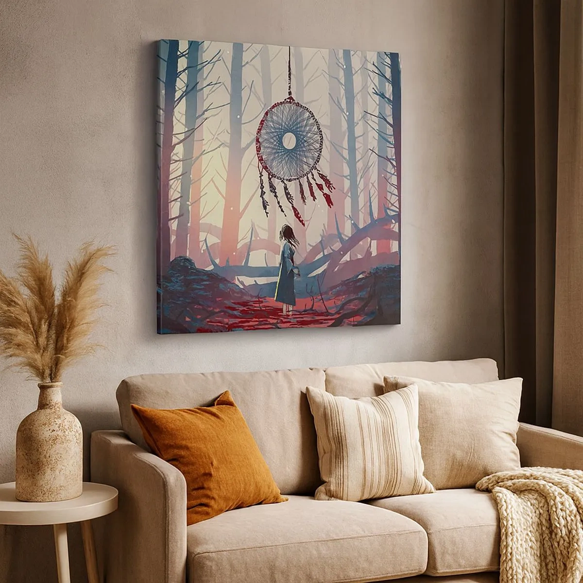 Bild auf Leinwand - Leinwandbild - Geheimes Glücksritual - 30x30 cm