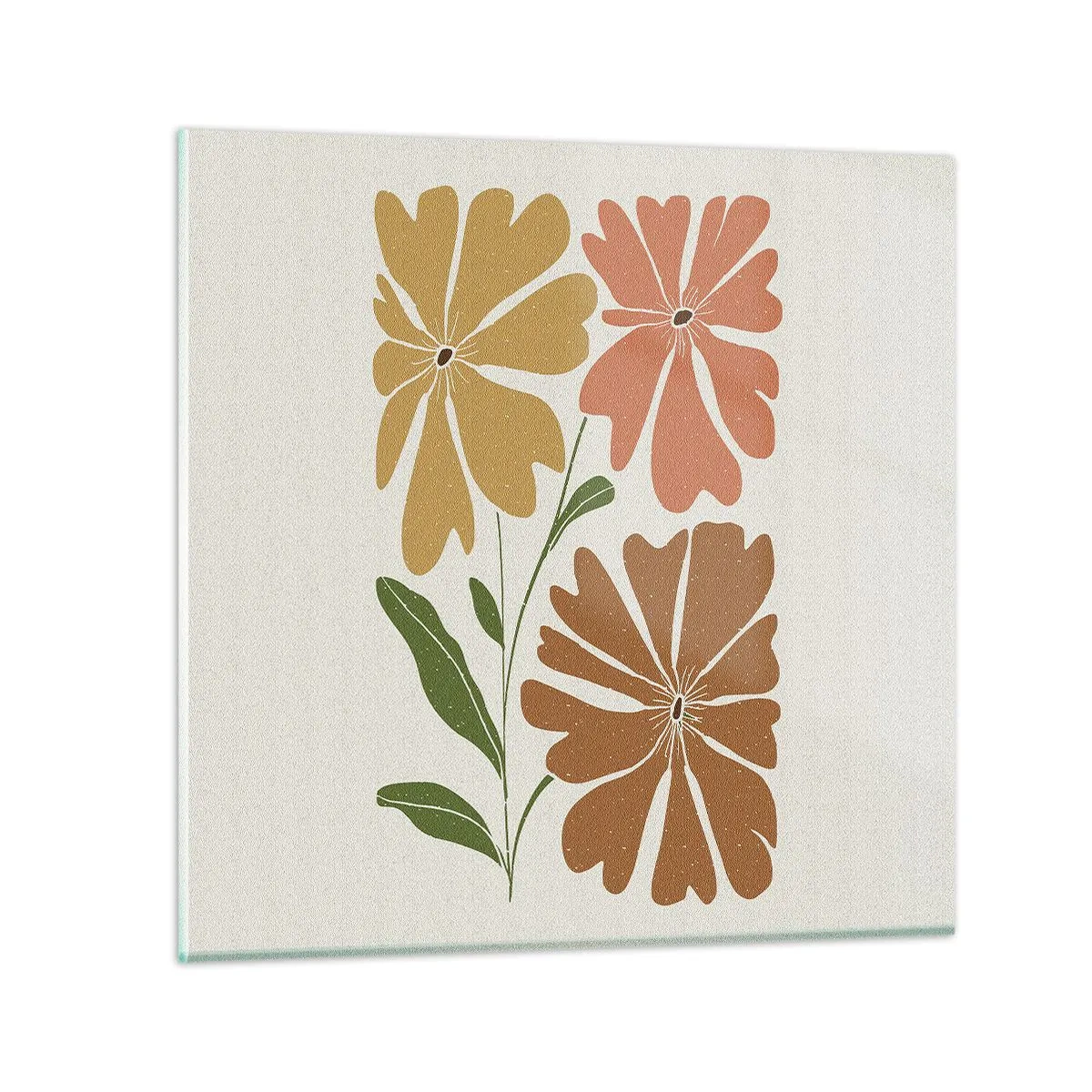 Glasbild - Bild auf glas - Natur und Geometrie - 30x30 cm