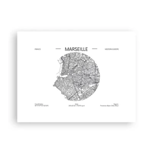 Poster - Anatomie von Marseille - 40x30 cm