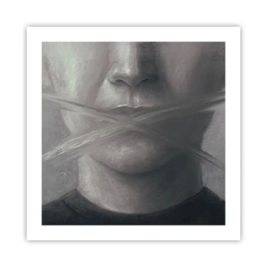 Poster - Ohne ein Wort - 50x50 cm