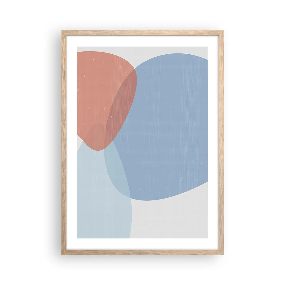 Poster in einem Rahmen aus heller Eiche - Pastellbeziehungen - 50x70 cm