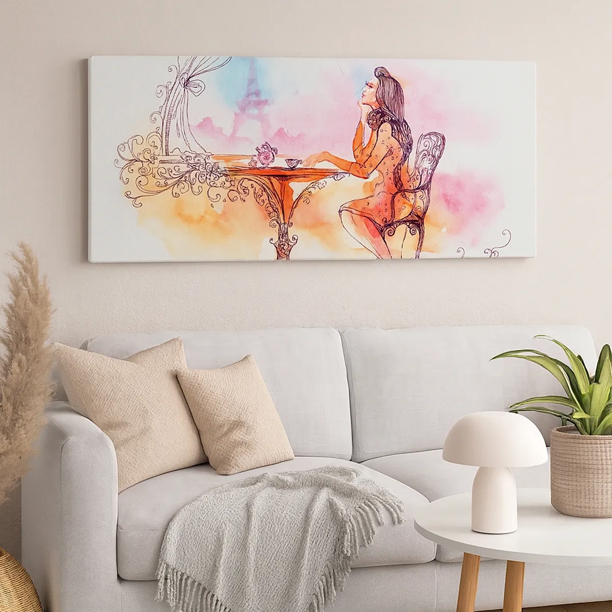 Bild auf Leinwand - Leinwandbild - Pariser Chic - 30x30 cm