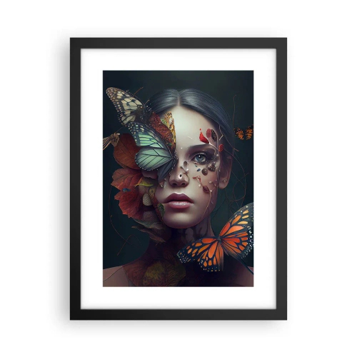 Poster in einem schwarzem Rahmen - Wunderbare Metamorphose - 30x40 cm
