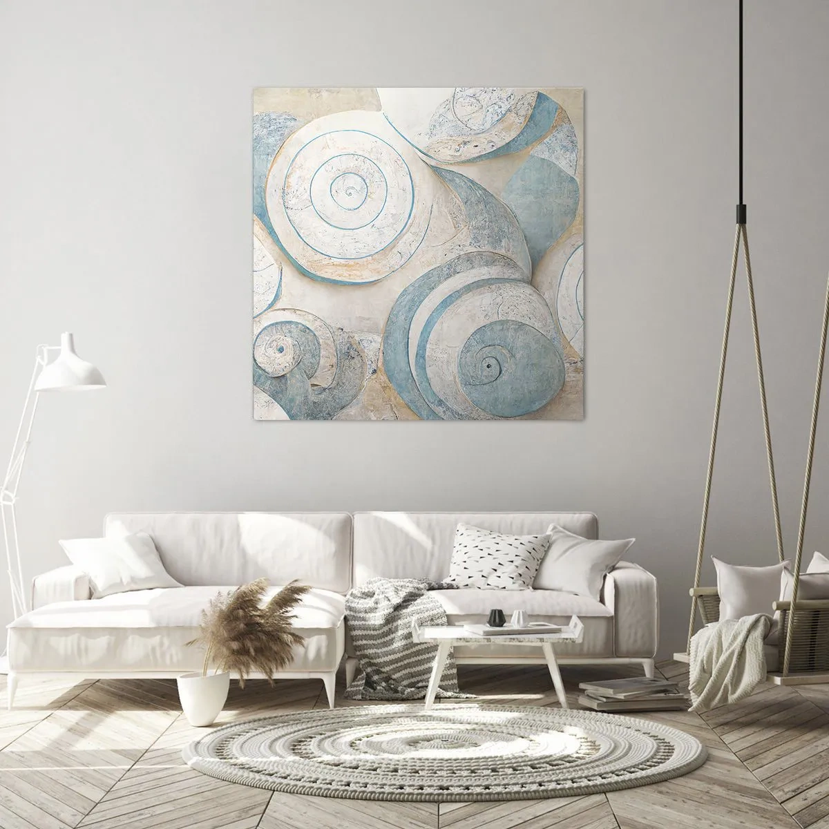 Bild auf Leinwand - Leinwandbild - Was verbirgt sich in der Muschel? - 30x30 cm