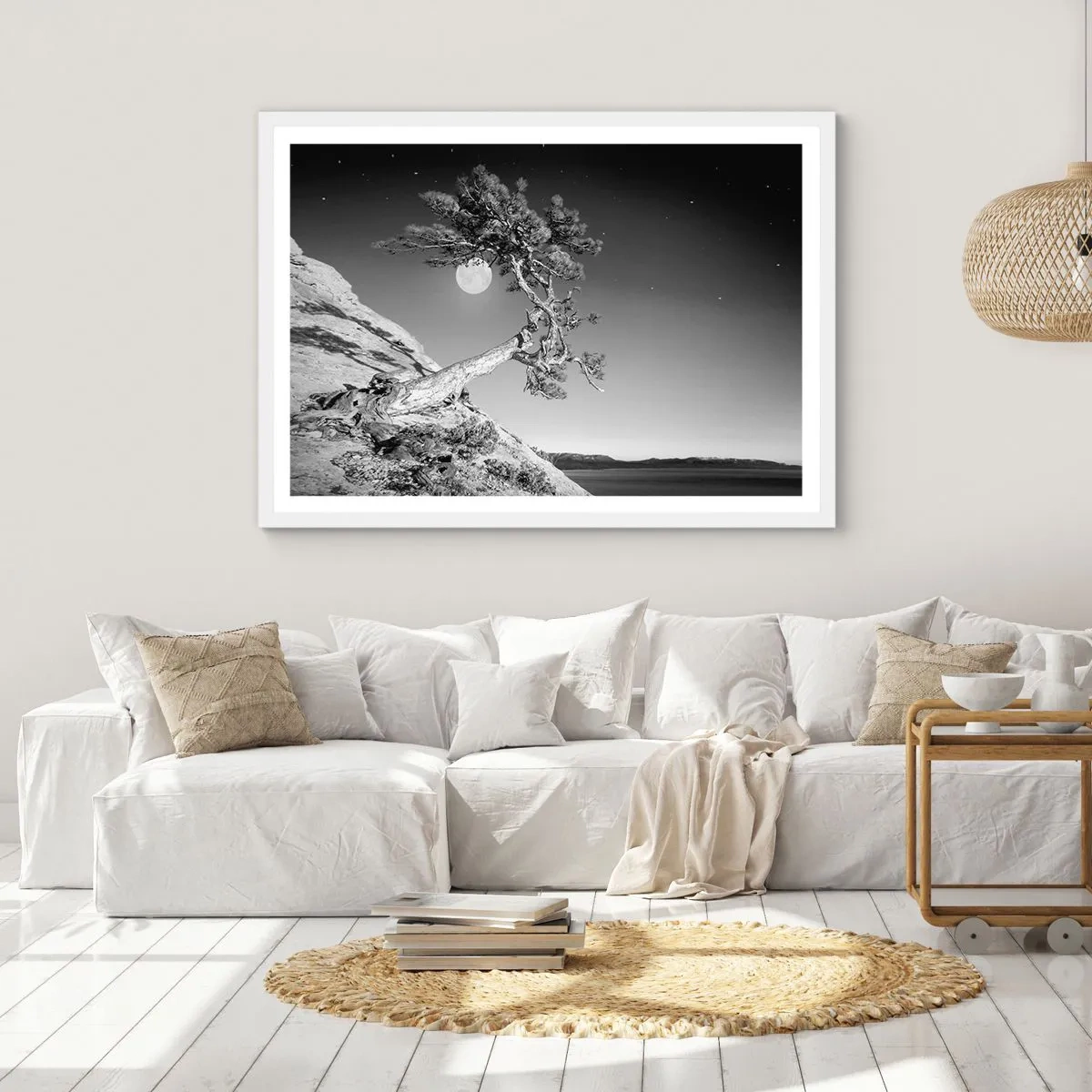 Poster in einem weißen Rahmen - Siegreiche Kämpferin - 50x40 cm