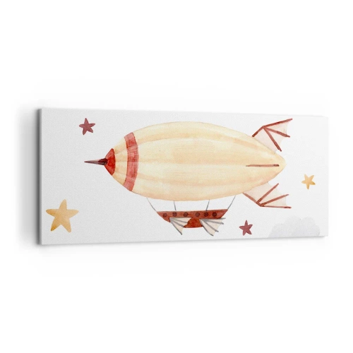 Bild auf Leinwand - Leinwandbild - Luftschiff - 100x40 cm