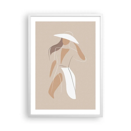 Poster in einem weißen Rahmen - Mode macht Spaß - 50x70 cm