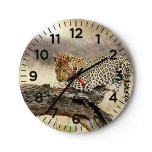 Wanduhr - Glasuhr - Ich gehe meine eigenen Wege - 40x40 cm