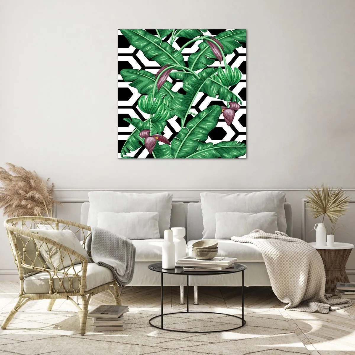 Glasbild - Bild auf glas - Von Natur aus eine symmetrische Komposition - 60x60 cm