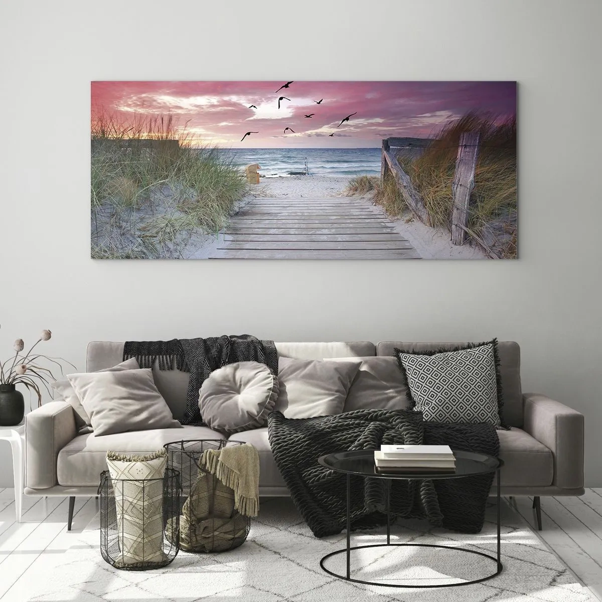 Glasbild - Bild auf glas - Baltischer Eindruck - 90x30 cm