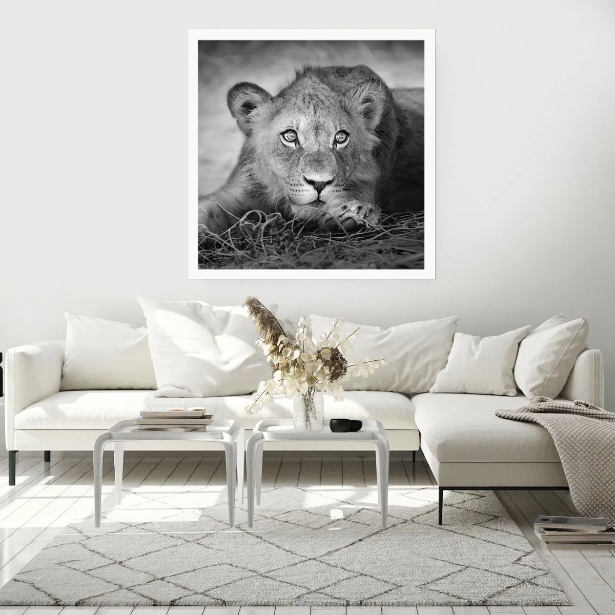 Poster - Königlicher Welpe - 60x60 cm