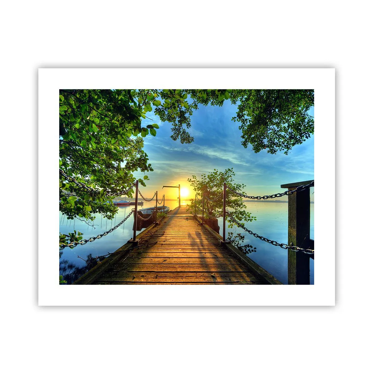 Poster - Westen auf dem Wasser - 50x40 cm