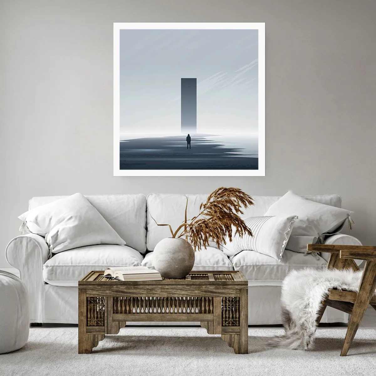 Poster - Chance oder Bedrohung? - 50x50 cm