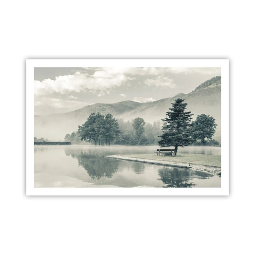 Poster - Der See schläft noch - 91x61 cm